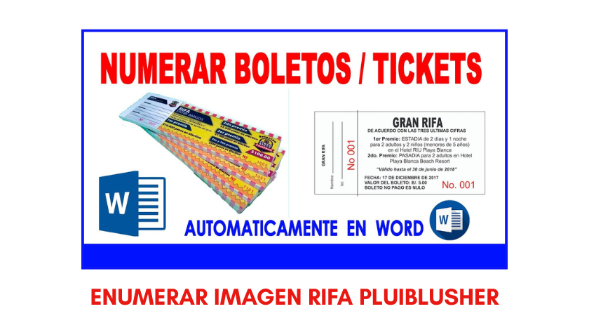 enumerar imagen rifa pluiblusher