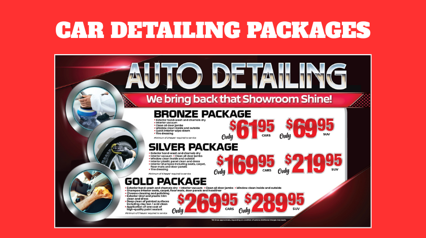 car detailing packages